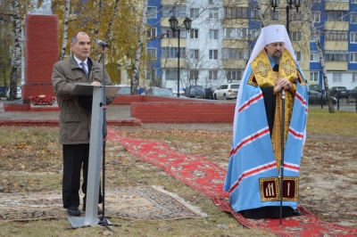 В Новом Осколе освятили закладной камень будущей часовни